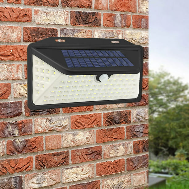 102 LED Solar Power Light PIR Motion Sensor Wall Lamp Outdoor Waterproof 